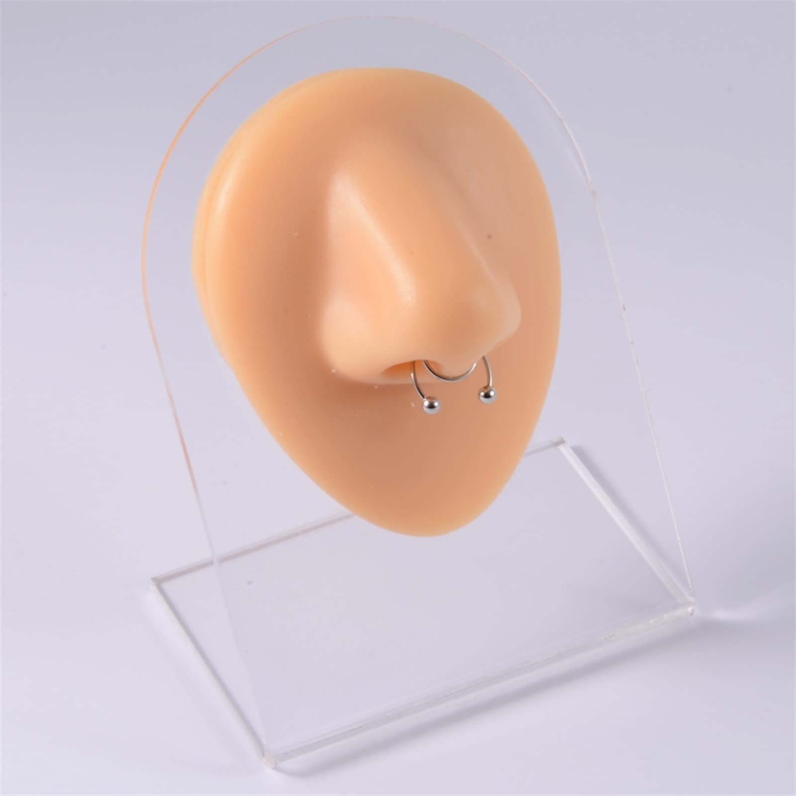 9 stücke Silikonkörper Modell Professionelle Praxis Piercing-Werkzeuge Ohrringe Ohrstecker Display Kann wiederverwendet Großhandel J-Ewelry 1: 1 (Farbe : 9 Pieces per Set)