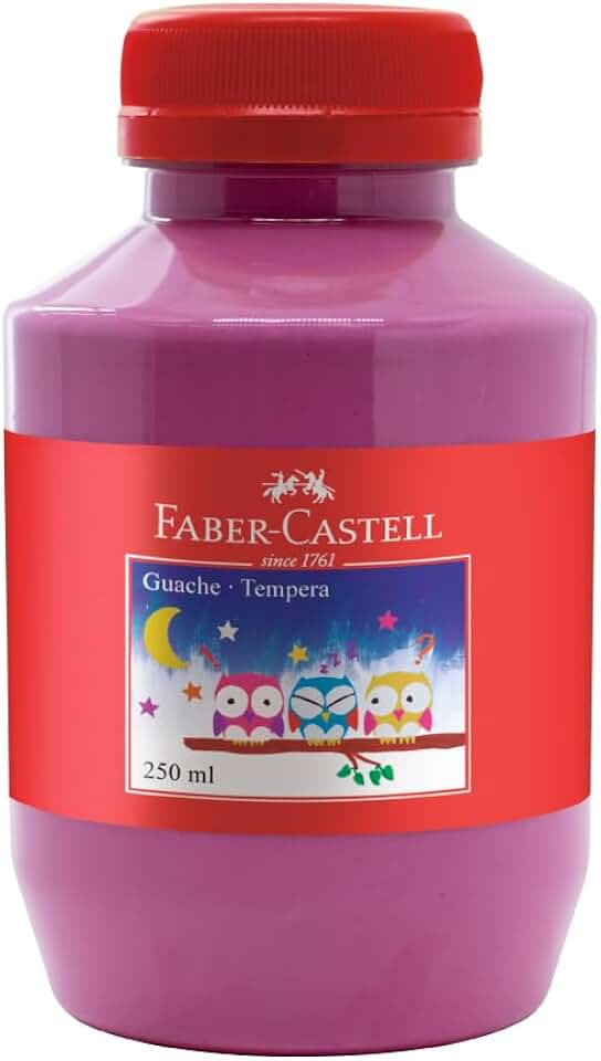 Tinta Guache Faber-Castell, Rosa - 250ml