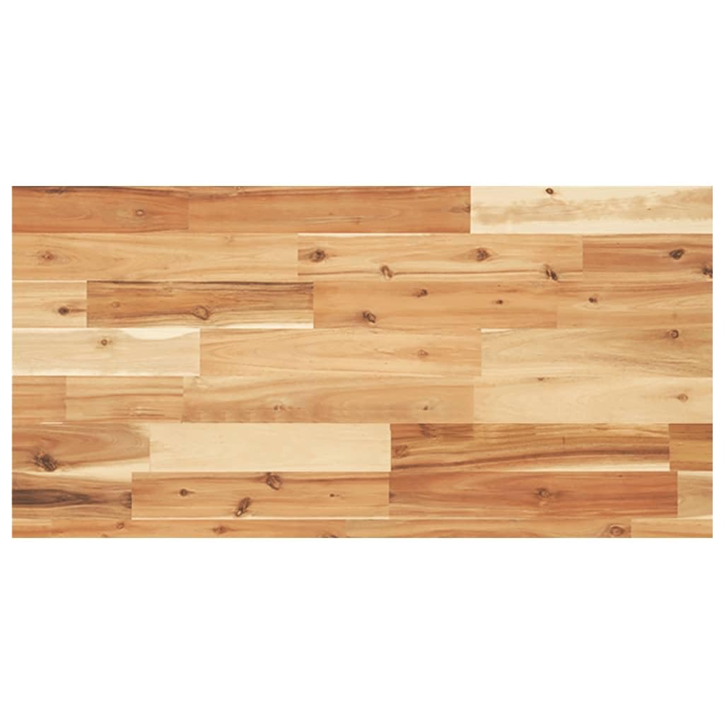 Estantería flotante 100 x 40 x 4 cm de madera maciza de acacia barnizada moderna con construcción robusta y vetas únicas, solución que ahorra espacio para cocina, salón o baño
