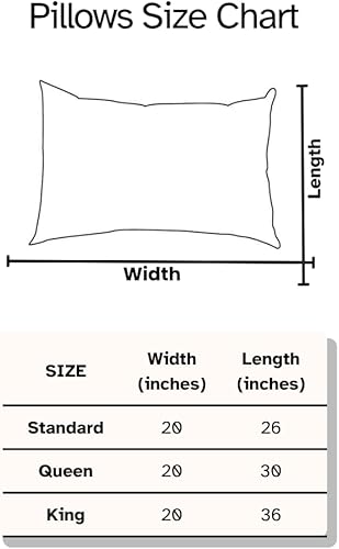 Miniatura 9 de Canadian Down & Feather Co. - Almohada de plumón blanca de soporte medio, tamaño estándar, carcasa de 260 hilos, 100% algodón, relleno en Canadá