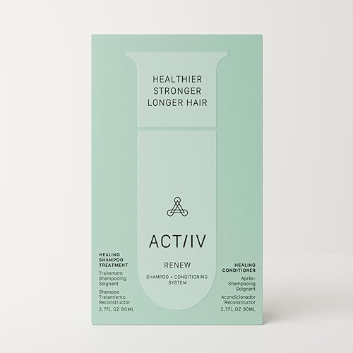Miniatura 2 de ACTIIV Renew Travel Duo Apoya la salud del cuero cabelludo y la apariencia del cabello más completo, de aspecto más saludable, hidrata y nutre,