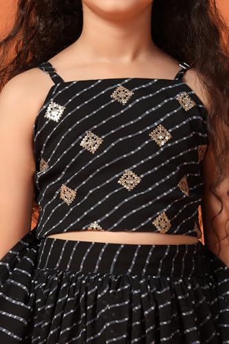 Image of Fashion Dream Girl Georgette Readymade Lehenga Choli With Dupatta