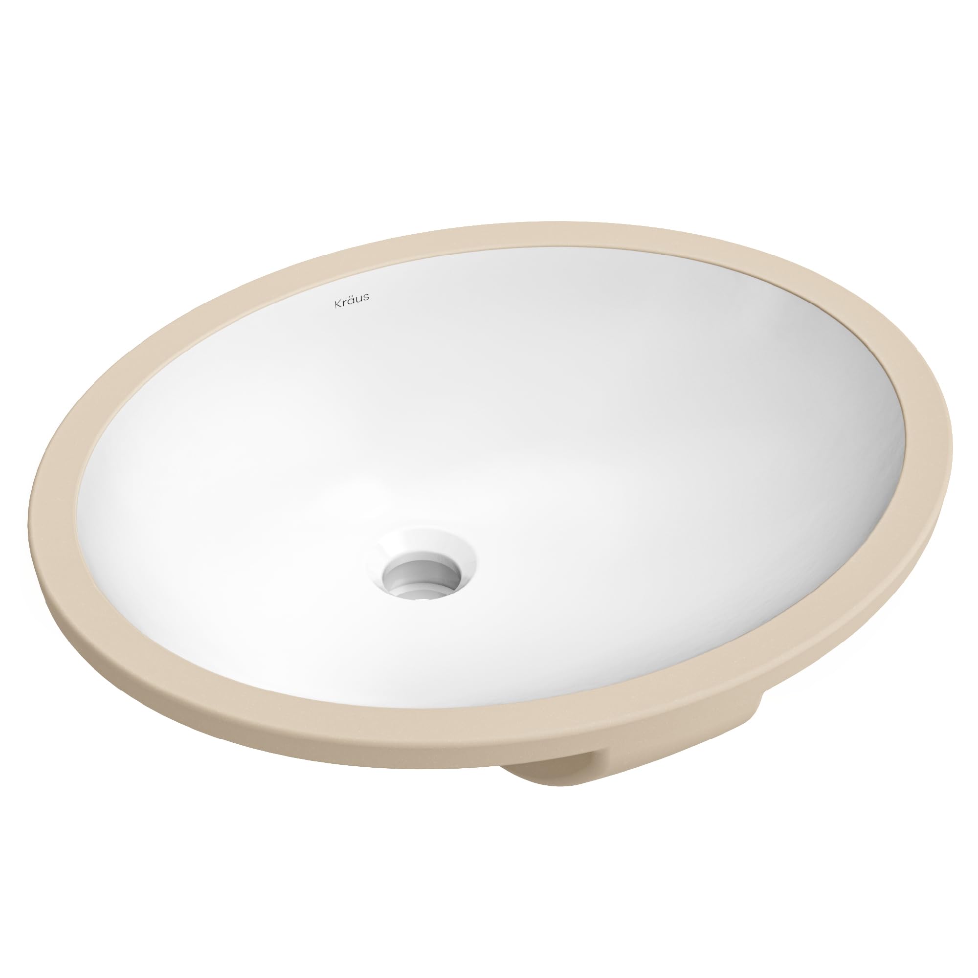 KRAUS Elavo 19.25 in. Oval Porcelain Ceramic Undermount