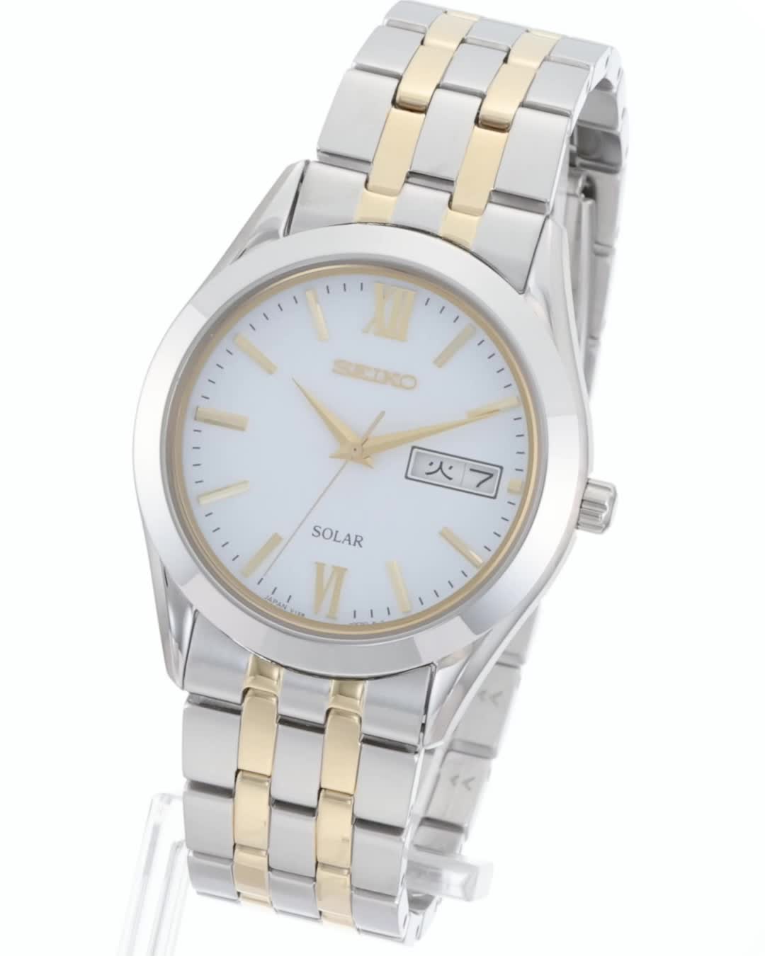 SEIKO 電波ソーラー/ホワイト セイコー 腕時計 ブライツ ソーラー電波 クロノグラフ チタン ホワイト