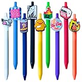 9PC Funny Pens Fun Meme Gag Ballpoint Ink Pen Set Sarcastic Quirky for Writing Club Humor Adult Women Men Work Office Coworker Boss Manager Party Friends Novelty School Items Gifts Supplies