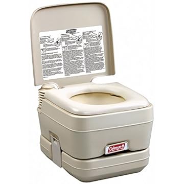 coleman large flush toilet