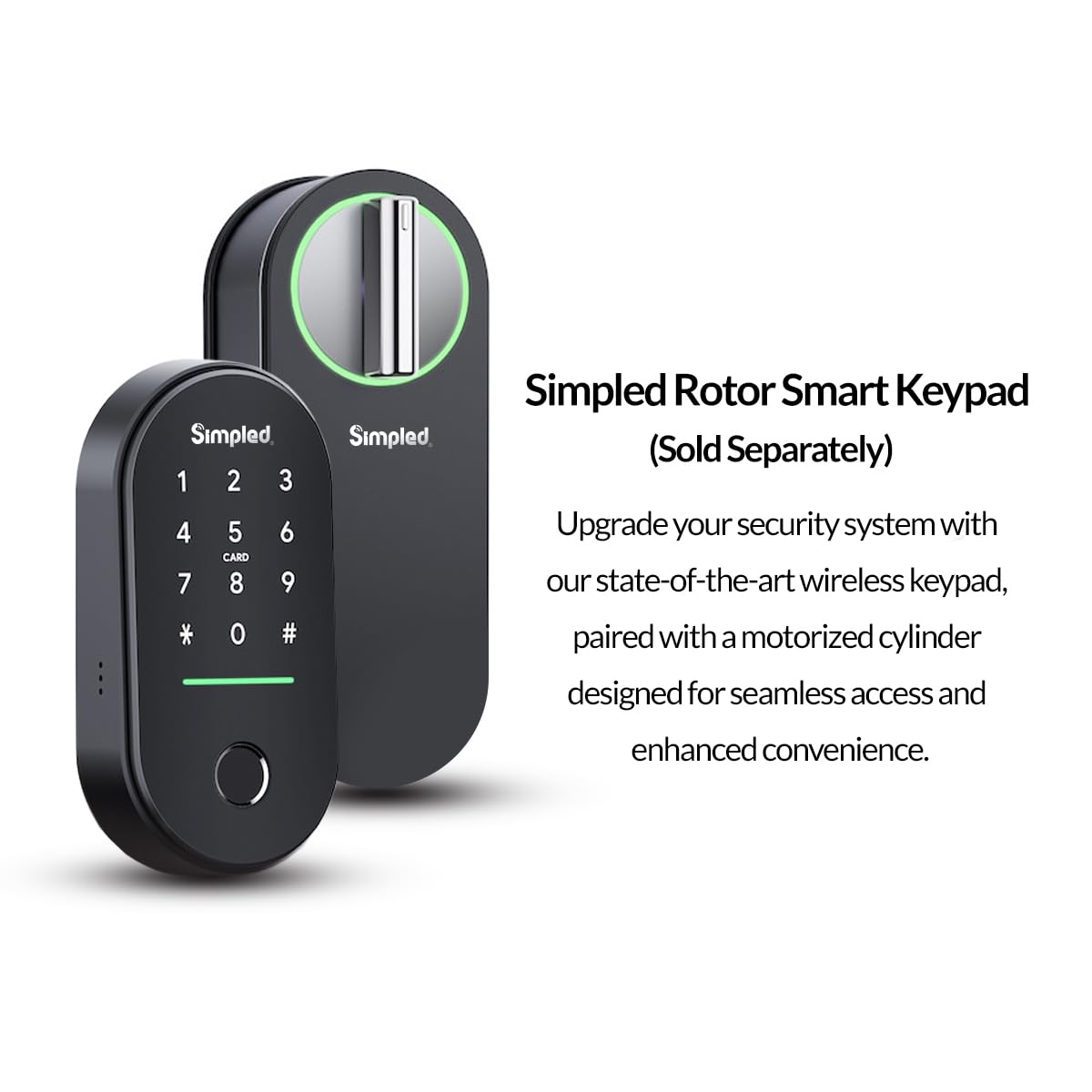 Simpled MF Motorised Cylinders, Black, 4.5 to 10.5cm (Weatherproof) - Image 3