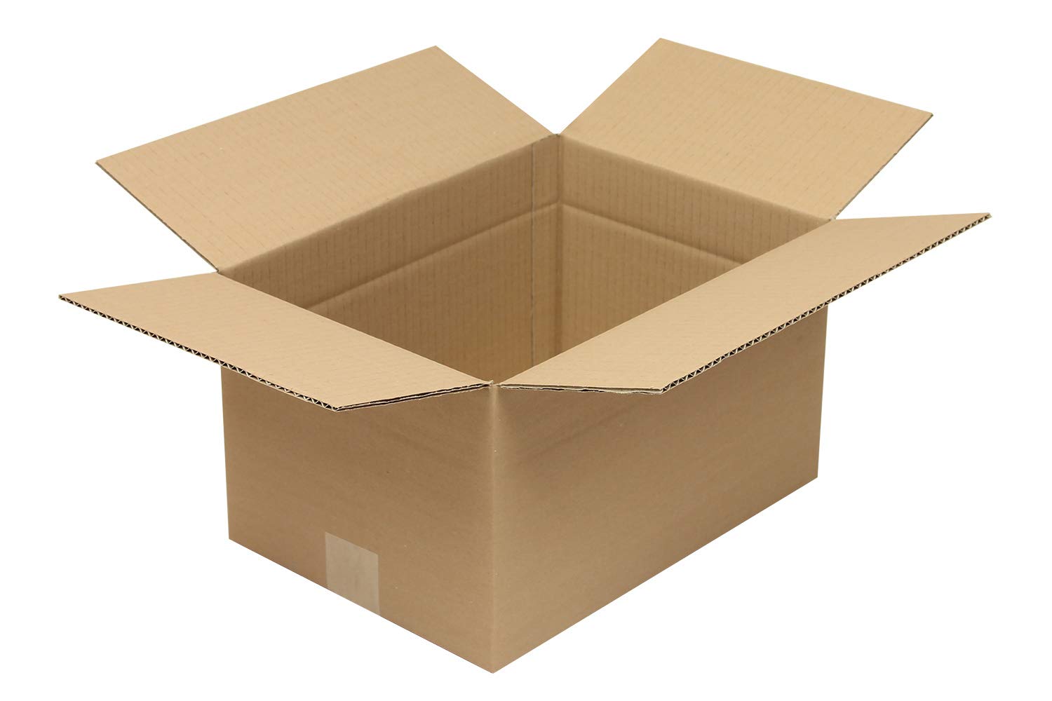 Wellpapp-Faltkarton 1-wellig, 350x250x200mm, C4, Qual. 1.20C, braun, Fefco 0201, 75 Stück