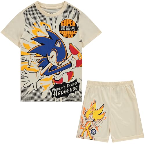 Image of SEGA Boys' Sonic the Hedgehog Boys 4-20 Jumbo Print Tee & Mesh Short 2pc Set