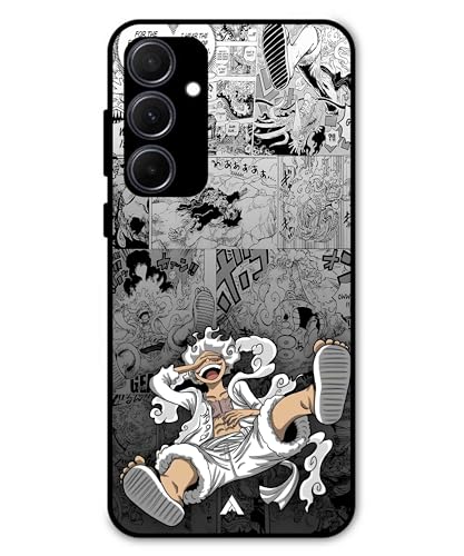 Image of Premium Anime 2 Case for Samsung Galaxy A35 (Glossy Finish) Soft-Touch Metal TPU Back Cover, Shockproof, Designer, Aesthetic Mobile Phone Case