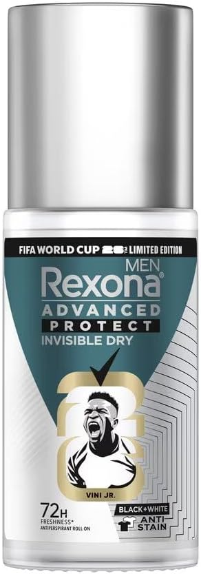 Men Roll-On Advanced Protect Invisible Dry Black+White Antiperspirant 45 Ml.