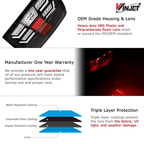 Winjet Off Road Series For [2014 2015 2016 2017 2018 Chevrolet Silverado] Drl Led Tail Lights #TOP2