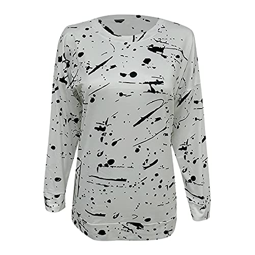 ZEFOTIM Boho Shirts for Women,Spring Fashion Contrast Color Striped Shirts Tops Stylish Long Sleeve O-Neck Tunic Blouse Tees - Image 3