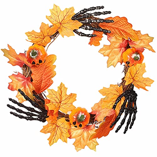 Couronne fausses fleurs Halloween effrayante pour chasser la monotonie de votre déco