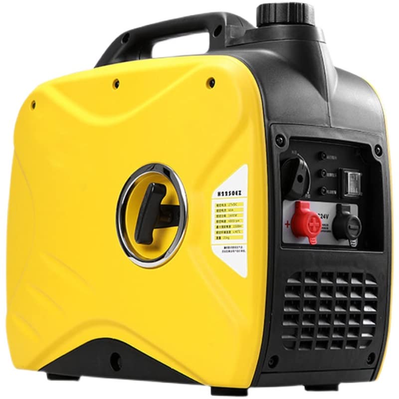 Aire acondicionado de estacionamiento 24V, generador automático gasolina, arranque remoto, vehículo carga CC, silencioso, pequeño diésel,Alta Precisión(Yellow)