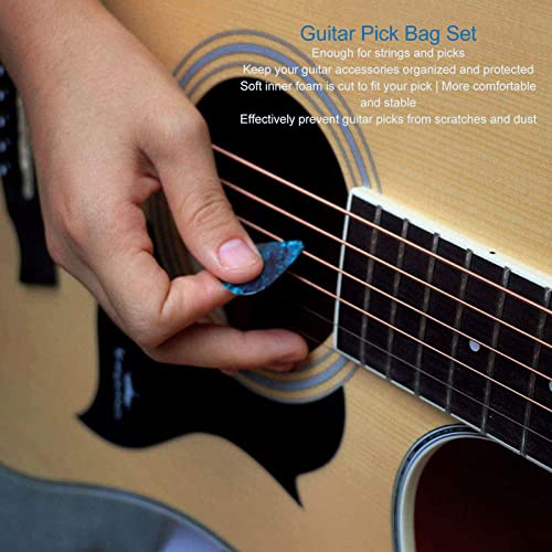 Étui de support de médiator de guitare, pochette de médiator de guitare étanche en mousse intérieure souple portable… - Les Beatles, Paul McCartney, John Lennon, RIngo Starr, George Harrison Étui de support de médiator de guitare, pochette de médiator de guitare étanche en mousse intérieure souple portable… – Image 3