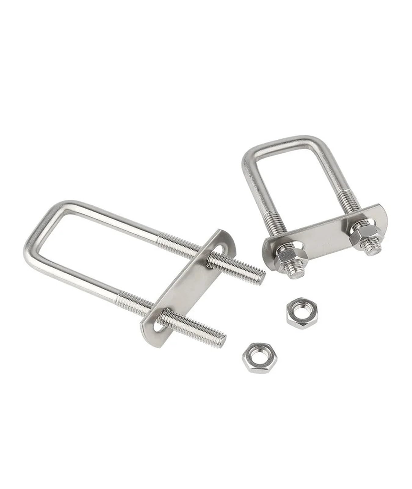 Śruby U kwadratowe, Zacisk rurowy kwadratowy ze stali nierdzewnej 304, przegroda kątowa M6 M8, wiele rozmiarów(M8x95x120mm -2sets)