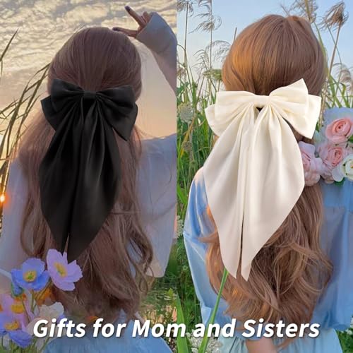 Save 33% on Velscrun 3-Piece Large Satin Hair Bows for Women