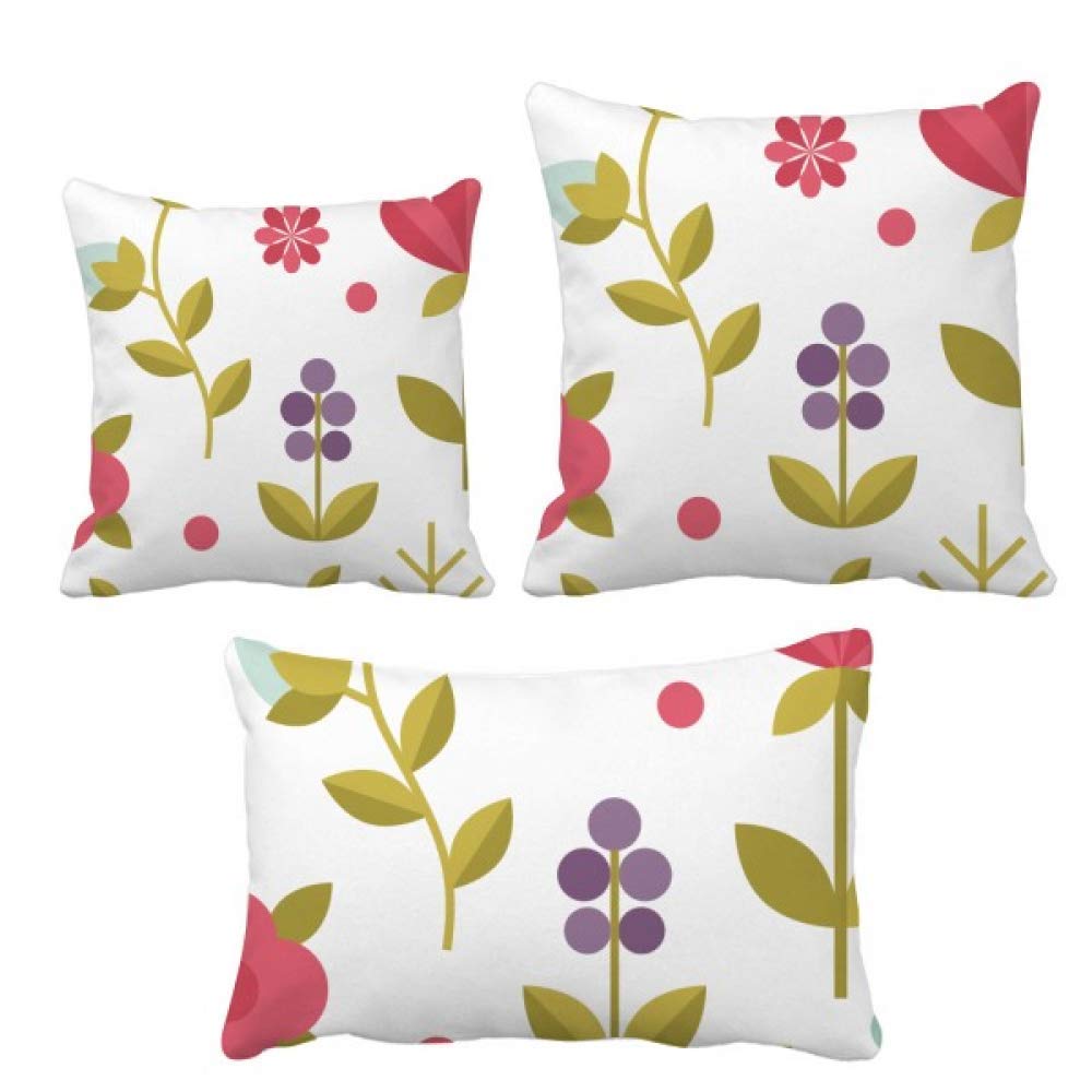 Peinture coussins ensemble haut de gamme avec insert motif plante botanique