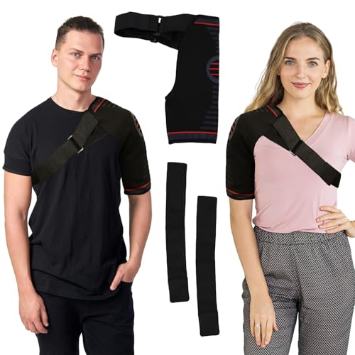 Giococo Adjustable Shoulder Brace for Women & Men,Shoulder Pain Relief