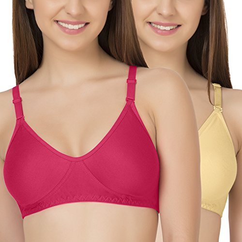 Image of Tweens - Non Padded Cotton Rich Bra - Concealer Side Shaper - Cotton Rich Fabric - Full Coverage, Multiway Straps, Wirefree, Seamless T-Shirt Bra