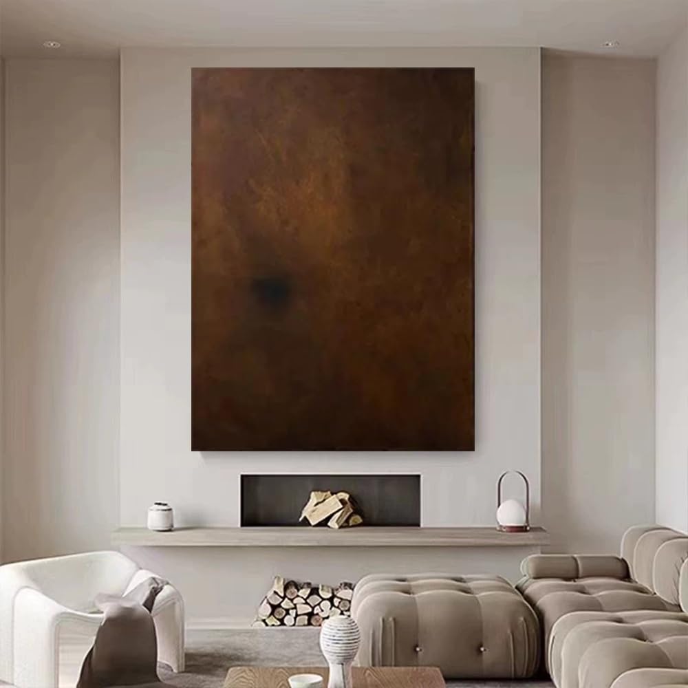 Abstrakcyjny obraz ścienny w stylu nordyckim na płótnie, nowoczesna wielkoformatowa drukowana fototapeta z teksturowanym obrazem, (80 x 120 cm (32 x 47 cali) czarna rama)