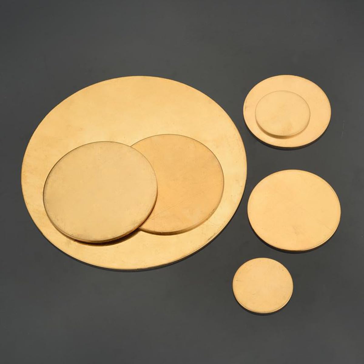 Messingblech Hat Gute Verarbeitungseigenschaften Für Kunsthandwerk, Kunstprojekte Und Elektrische Geräte Dicke 3 Mm,Diameter: 200mm(1pcs)