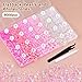 9000PCS Flatback Pearls and Rhinestones for Bedazzling, Pink White Mixed Size 3-8mm Resin Rhinestones and Half Pearls for Crafting, Nail Art and Grad Cap Decoration with Tweezers and Pickup Pencil