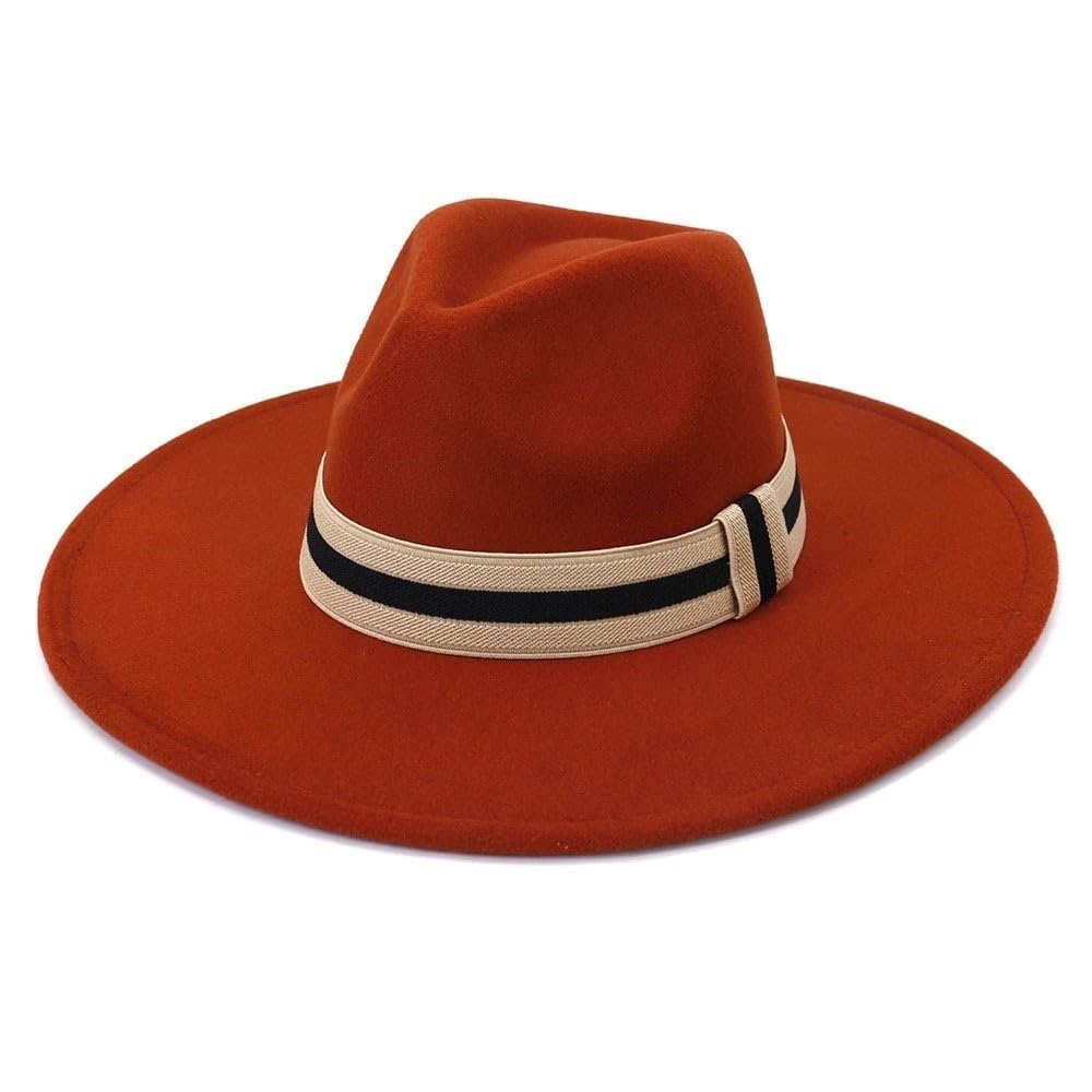 Chapeau Melon En Laine - Style Jazz Années 20, Couleur Camel, Bord 9.5 Cm, Pour Hommes Et Femmes