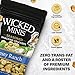 Wicked Minis Soup & Oyster Crackers - Saltine Soup Crackers Salted Flavored Mini Puffed Savory Snacking Mix, Salad Toppers, Seasoned Croutons for Chili 6oz (Zesty Ranch Pack of 3)