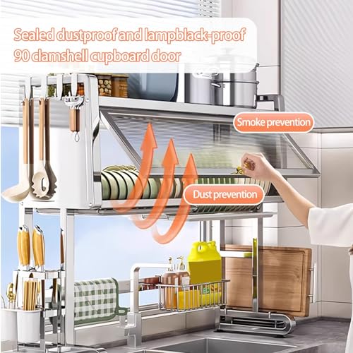 Égouttoir à vaisselle en acier inoxydable gain de place pour cuisine - 5