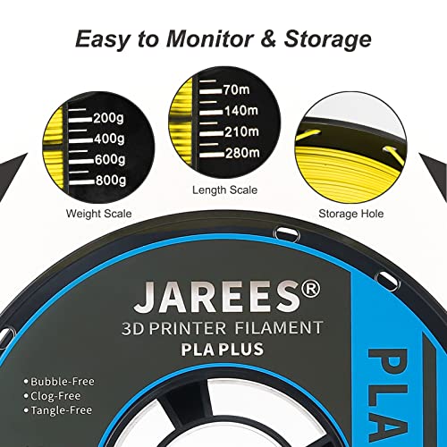 Image of PLA Filament 1.75mm for 3D Printer, Silky Glossy Surface Filament 1kg (2.2lbs) 1 Spool, Silk Yellow PLA 3D Printer Filament, Dimensional Accuracy + /- 0.03 mm