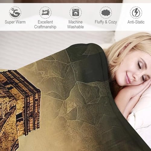 Manta de forro polar Chichen Itza para cama en tardes frías 6
