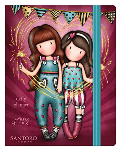 SANTORO Gorjuss - Undated Daily Planner - Fireworks