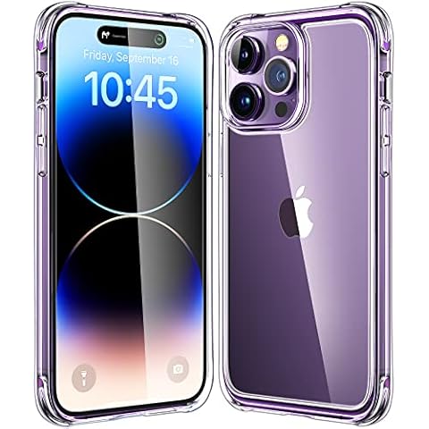 Mkeke for iPhone 14 Pro Max Case Clear, [Not-Yellowing][Military-Grade Drop Protection] Shockproof Protective Phone Cases 2022 Cover