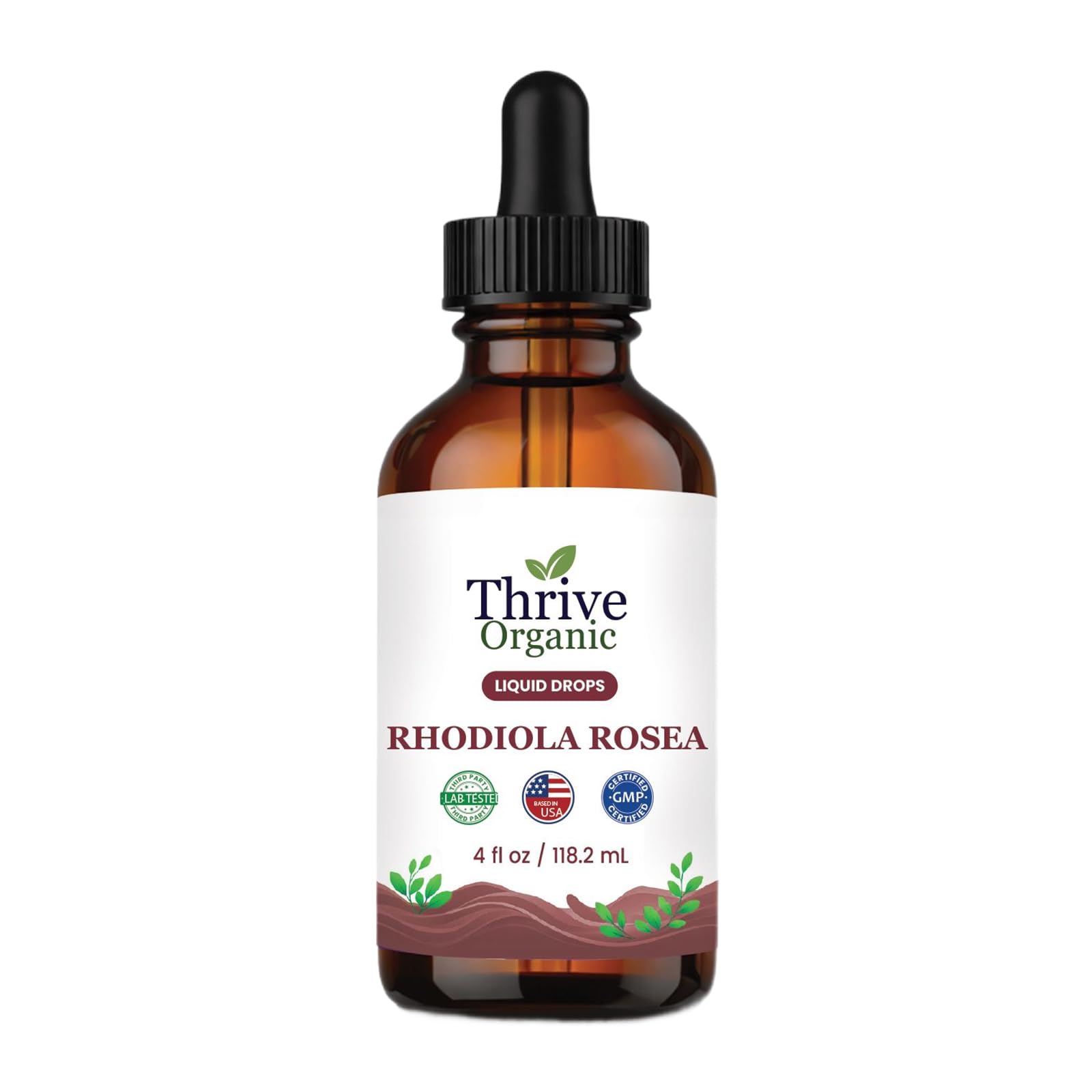 Thrive Organic Green Tea Liquid Drops – Daily Wellness Support – Green Tea Camellia Sinensis Tincture – Vegan, Non-GMO, Alcohol & Sugar-Free – 3rd Party Lab Tested – Based in the USA – 4 fl oz — Amazon image 11