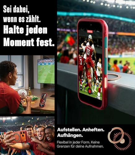 TORRAS Q3 Air x Portuguese Football Federation (FPF) Limitierte Auflage für iPhone 17 Pro hülle mit echtem Airbags Doppelter Schutz & 360°… – Ansicht 4