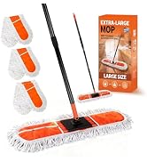 36" Large Commercial Dust Mops for Industrial Floor ，Marble, Laminate,Tile,Concrete,Garage. Janit...