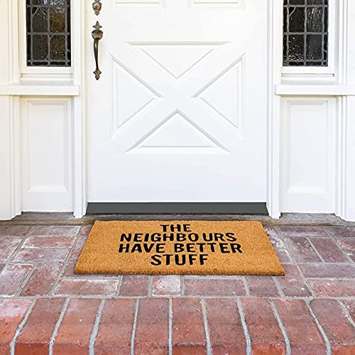 Juvale The Neighbours Have Better Stuff Nonslip Doormat, Coco Coir Mat (17 X 30 In) #TOP2