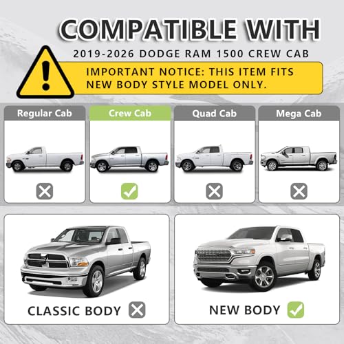 Estribos laterales para Dodge Ram 1500 Crew Cab miniatura 2