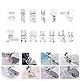 Professional Domestic 42 PCS Sewing Machine Sewing Foot Presser Foot Set with Manual for Brother, Singer, Babylock, Janome, Elna, Toyota, New Home, Simplicity and Kenmore Low Shank Sewing Machines