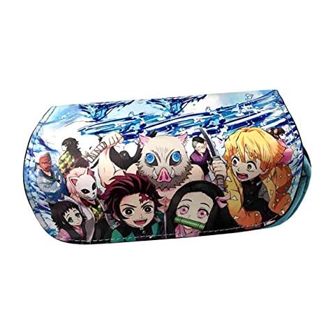 Pencil Case, Anime Pencil Csaes for Girls/Boys, Canvas Waterproof, Large Capacity Stationery Case, Student Pen Pouch Cover
