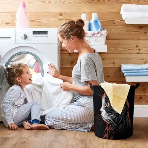 Grand panier à linge pliable en tissu imperméable de qualité supérieure pour buanderie