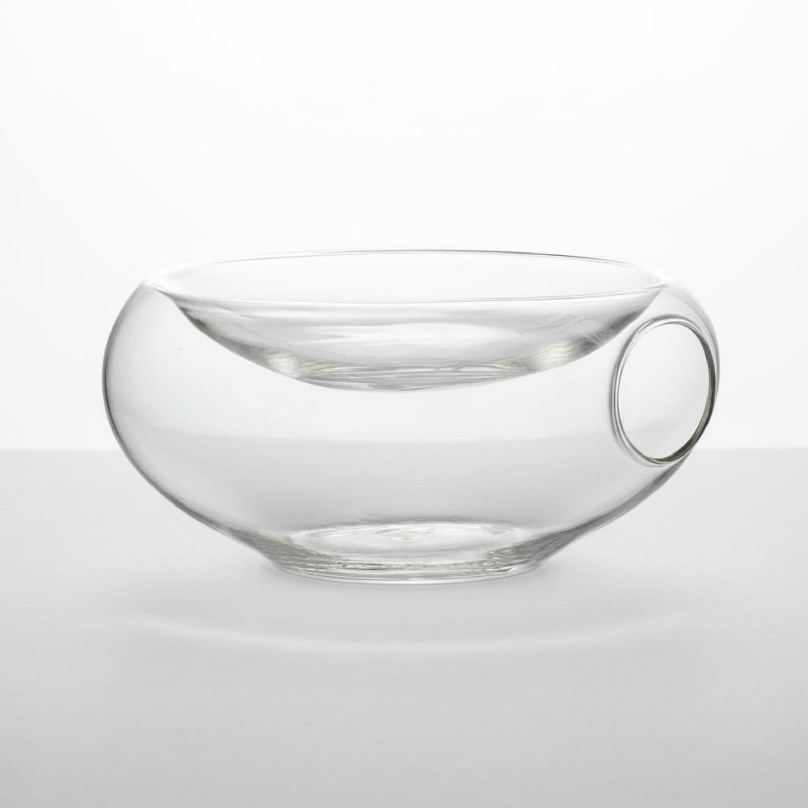 Hitzebeständige Schale Glas Serviergeschirr Borosilikat Speisenschüssel mit Einzigartiger Formgebung für Chefkoch Präsentation, 550 Ml