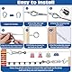 KDISHKRA 40M Edelstahl Drahtseil Set 2mm - 80pcs mit Seilspanner – Stahlseil Spannsystem für Lichterketten, Rankhilfe, Sonnensegel, Vorhang, Zaun, Wäscheleine, Garten & Balkon Befestigung