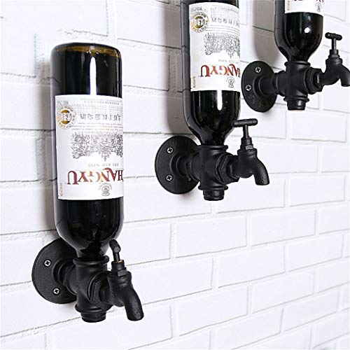 Soporte de vino para pared para 3 botellas miniatura 4