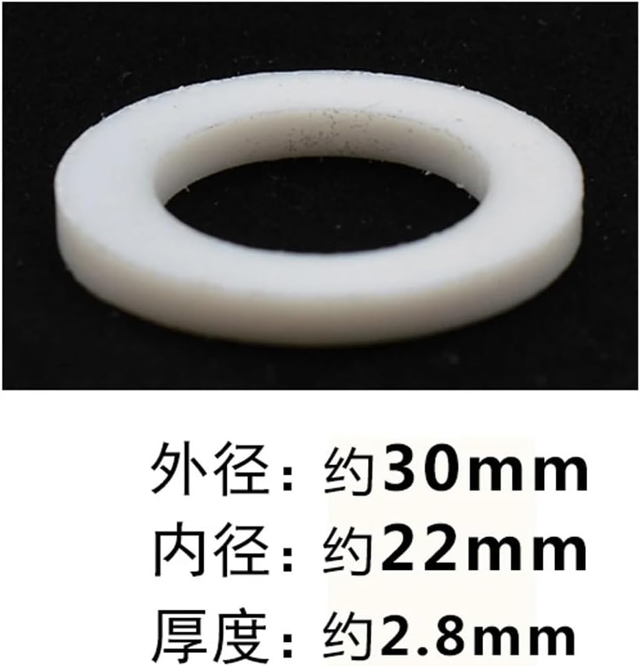 Hardware DN15 DN20 DN25 DN32 DN40 DN50 Fit 1/2" 3/4" 1" 1-1/4" 1-1/2" BSP PTFE Food Grade Seal Flat Gasket Washer Gaskets Max 180 C Packing Washer(DN40)