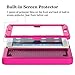 AVAWO Kids Case for iPad mini 1 2 3 - Built-in Screen Protector Light Weight Shock Proof Handle Stand Kids Cover for iPad mini 1st Gen, iPad mini 2nd Gen, iPad mini 3rd Generation - Rose