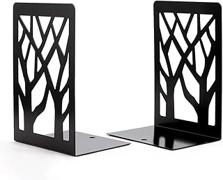 Book Ends, Bookends, Book Ends for Shelves, Bookends for Shelves, Bookend, Book Ends for Heavy Books, Book Shelf Holder Home Decorative, Metal Bookends Black 1 Pair, Bookend Supports, Book Stoppers