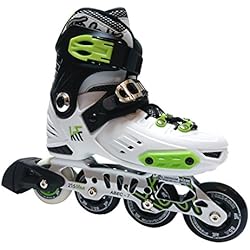 Los Mejores Patines Freeskate KRF Freeskate First Patines en línea, Mujer, Blanco/Lima, M (32-35)
